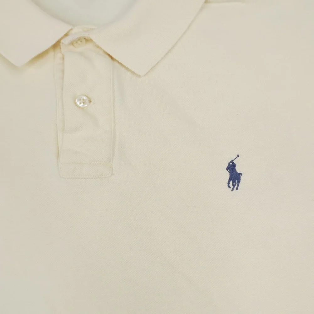 Polo Ralph Lauren Polo Shirt Mens XXL Yellow Short Sleeve Pique Pony Logo